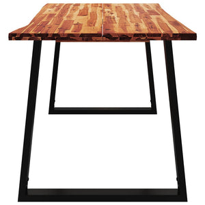 Esstisch Akazie Massivholz Baumkante 140 cm