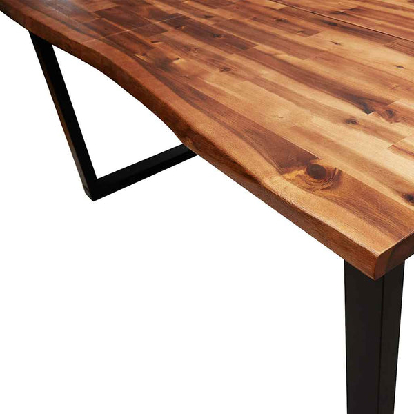 Esstisch Akazie Massivholz Baumkante 140 cm