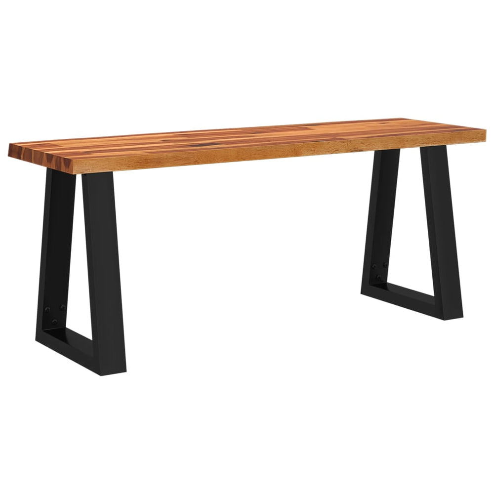 Baumkanten Bank Akazie Massivholz 110cm
