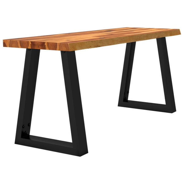 Baumkanten Bank Akazie Massivholz 110cm