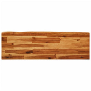 Baumkanten Bank Akazie Massivholz 110cm