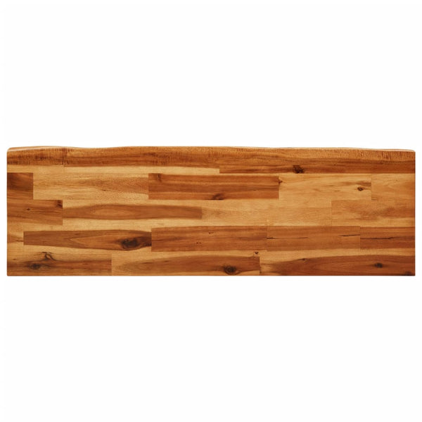 Baumkanten Bank Akazie Massivholz 110cm