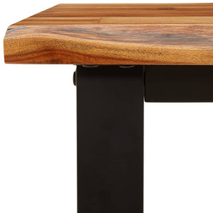 Baumkanten Bank Akazie Massivholz 110cm