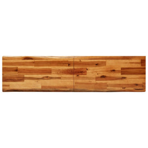 Baumkanten Bank Akazie Massivholz 140 cm