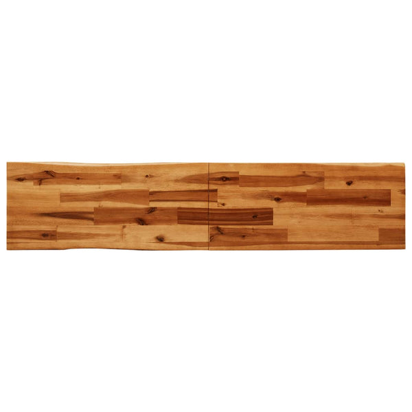 Baumkanten Bank Akazie Massivholz 160cm