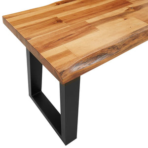 Baumkanten Bank Akazie Massivholz 160cm