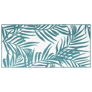 Aquablauer Outdoor-Teppich, 80x150 cm, beidseitig