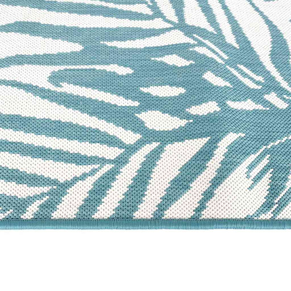 Aquablauer Outdoor-Teppich, 80x150 cm, beidseitig