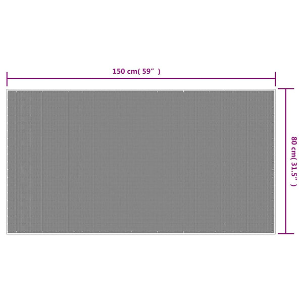 Aquablauer Outdoor-Teppich, 80x150 cm, beidseitig