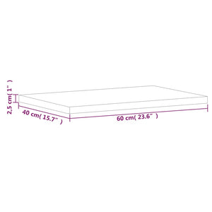 Massivholz Tischplatte Buche 60x40 cm