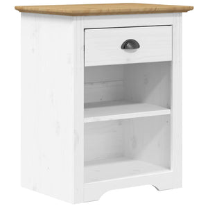 Nachttisch Kiefer Massivholz Braun