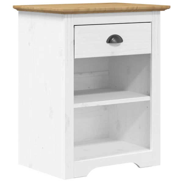Nachttisch Kiefer Massivholz Braun