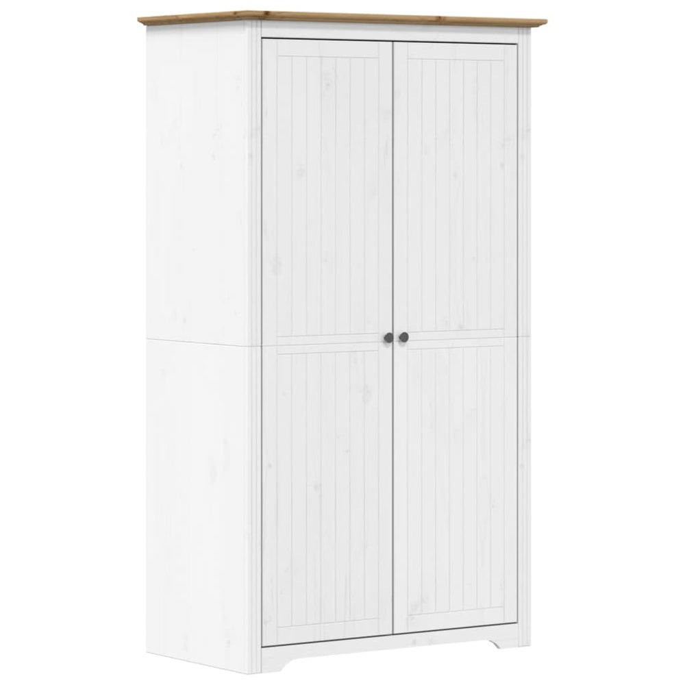 Kleiderschrank Kiefer Weiß/Braun 99x53,5x173 cm