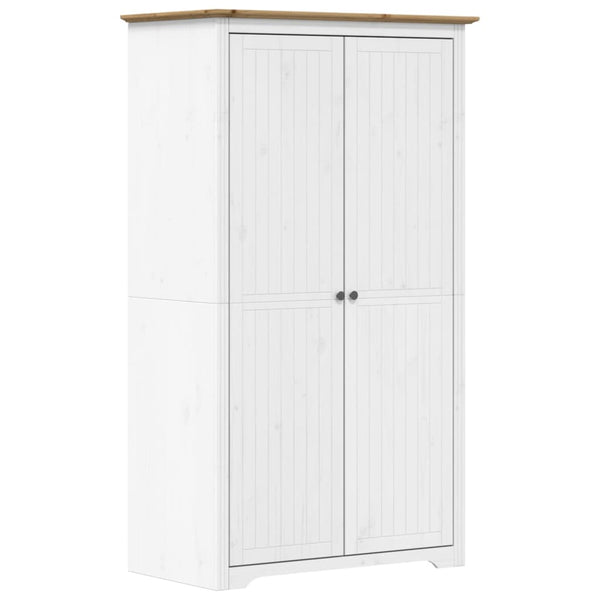 Kleiderschrank Kiefer Weiß/Braun 99x53,5x173 cm