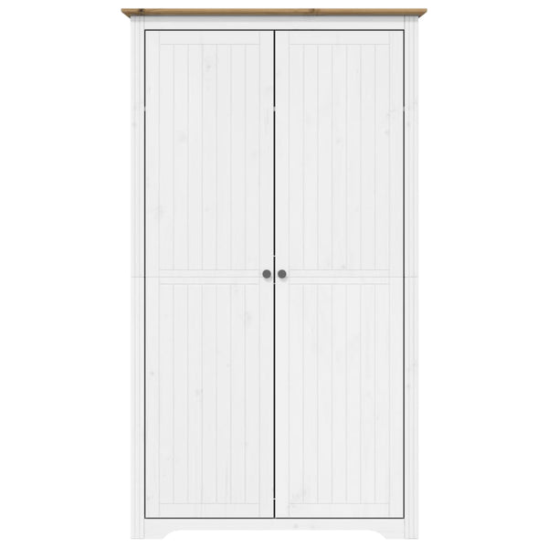 Kleiderschrank Kiefer Weiß/Braun 99x53,5x173 cm
