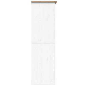 Kleiderschrank Kiefer Weiß/Braun 99x53,5x173 cm
