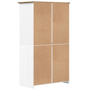 Kleiderschrank Kiefer Weiß/Braun 99x53,5x173 cm