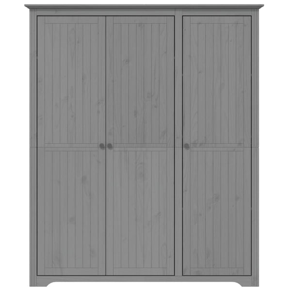vidaXL Armoire BODO Gris 146x53,5x173 cm Bois de pin massif