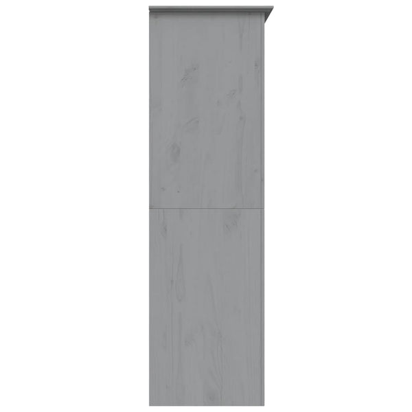 vidaXL Armoire BODO Gris 146x53,5x173 cm Bois de pin massif