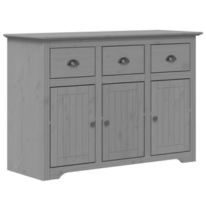 Sideboard Grau Kiefer Massivholz 115,5 cm