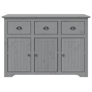 Sideboard Grau Kiefer Massivholz 115,5 cm