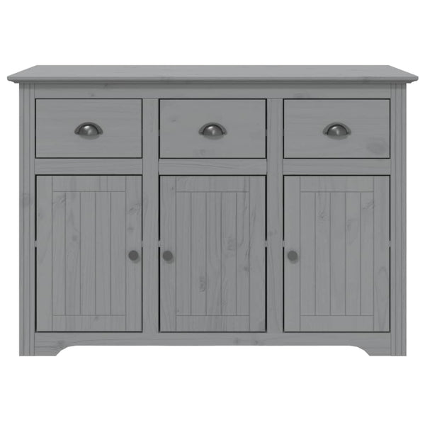 Sideboard Grau Kiefer Massivholz 115,5 cm