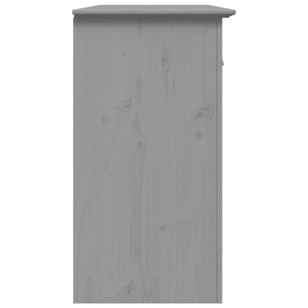 Sideboard Grau Kiefer Massivholz 115,5 cm