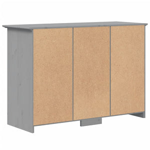 Sideboard Grau Kiefer Massivholz 115,5 cm