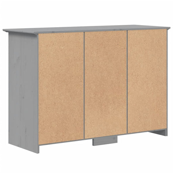 Sideboard Grau Kiefer Massivholz 115,5 cm