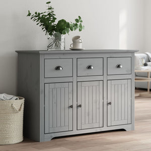 Sideboard Grau Kiefer Massivholz 115,5 cm