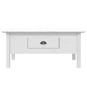 Weißer Couchtisch BODO Kiefer Massivholz 100x55 cm