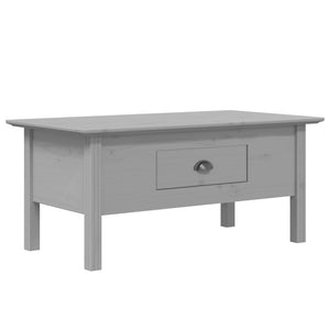 Couchtisch BODO Grau Kiefer Massivholz 100x55 cm