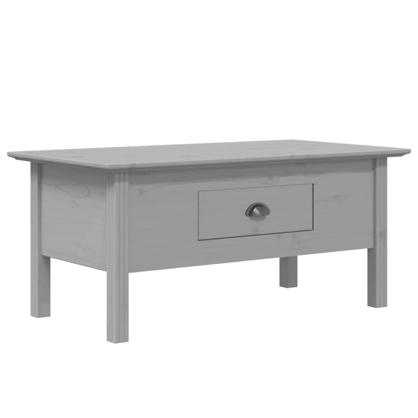 Couchtisch BODO Grau Kiefer Massivholz 100x55 cm