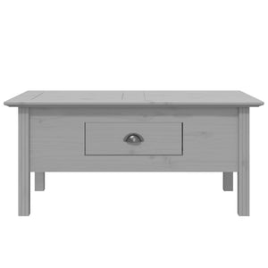 Couchtisch BODO Grau Kiefer Massivholz 100x55 cm