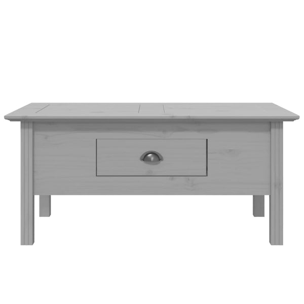 Couchtisch BODO Grau Kiefer Massivholz 100x55 cm