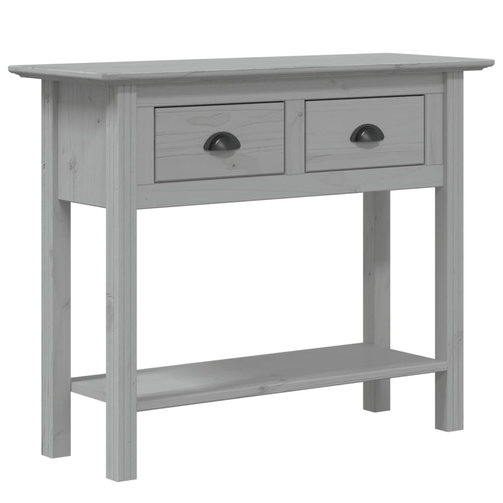 Konsolentisch BODO Grau Kiefer Massivholz 91 cm