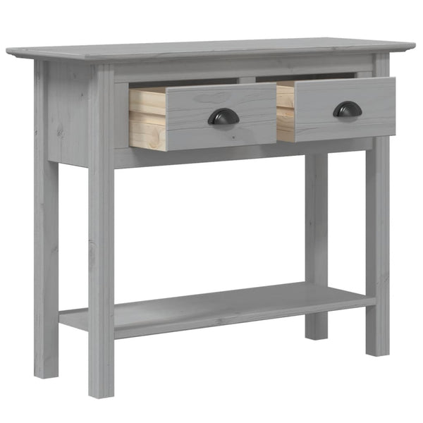 Konsolentisch BODO Grau Kiefer Massivholz 91 cm