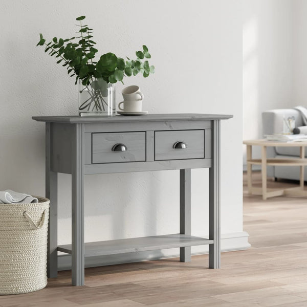 Konsolentisch BODO Grau Kiefer Massivholz 91 cm