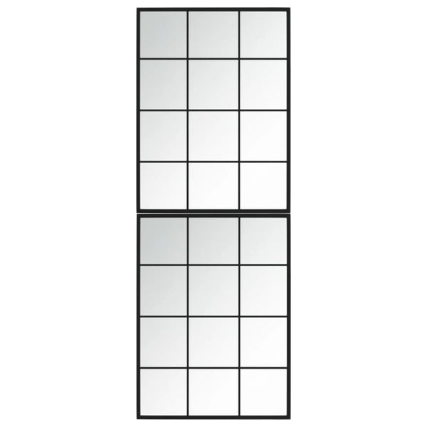 Wandspiegel Schwarz 80x60cm 2er Set