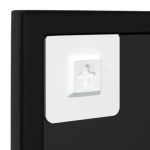 Wandspiegel Schwarz 80x60cm 2er Set