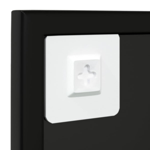 Wandspiegel Schwarz 80x60cm 2er Set