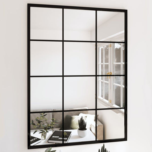 Wandspiegel Schwarz 80x60cm 2er Set