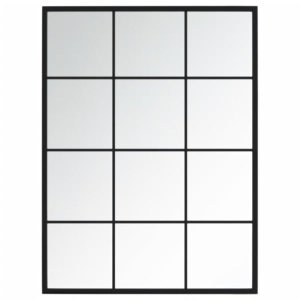 Wandspiegel Set, 3 Stück, Schwarz, 80x60 cm