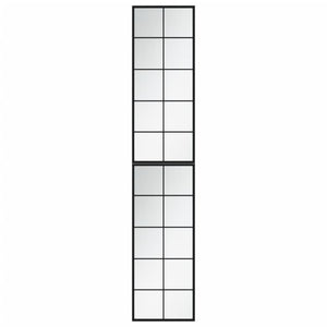 Wandspiegel Set Schwarz 100x40 cm (2 Stk.)