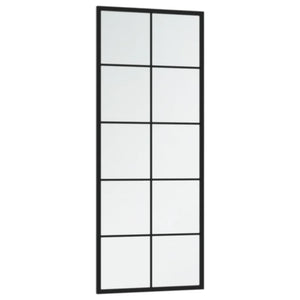Wandspiegel Set Schwarz 100x40 cm (2 Stk.)