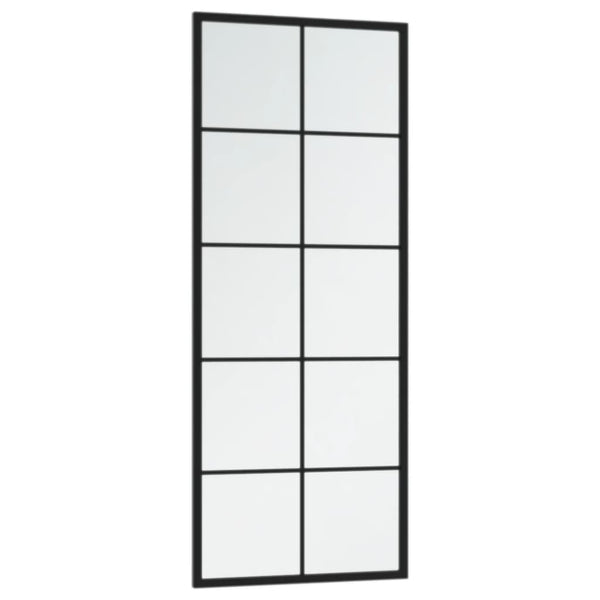 Wandspiegel Set Schwarz 100x40 cm (2 Stk.)