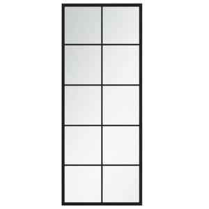 Wandspiegel Set Schwarz 100x40 cm (2 Stk.)