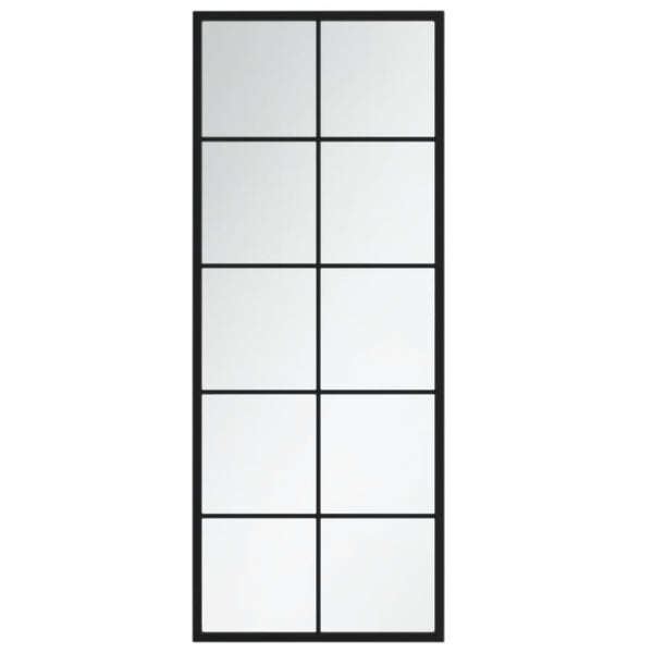 Wandspiegel Set Schwarz 100x40 cm (2 Stk.)