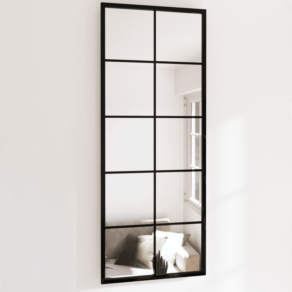 Wandspiegel Set Schwarz 100x40 cm (2 Stk.)