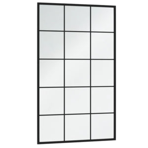 Wandspiegel Set Schwarz 100x60 cm (4 Stk.)